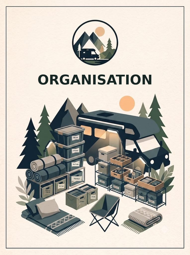Campervan storage and organisation