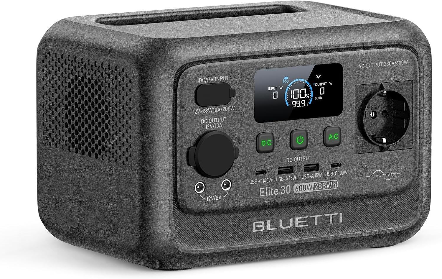 BLUETTI Elite 30 V2 estación de energía para caravana