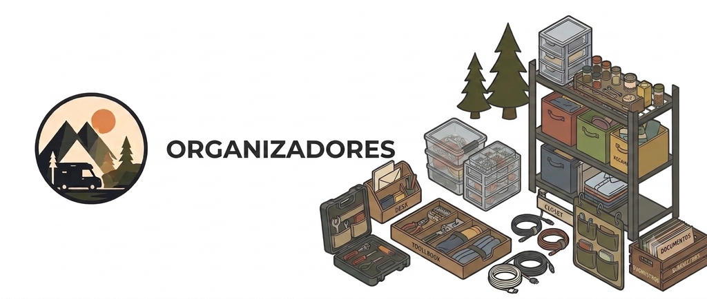 Organizadores en una camper
