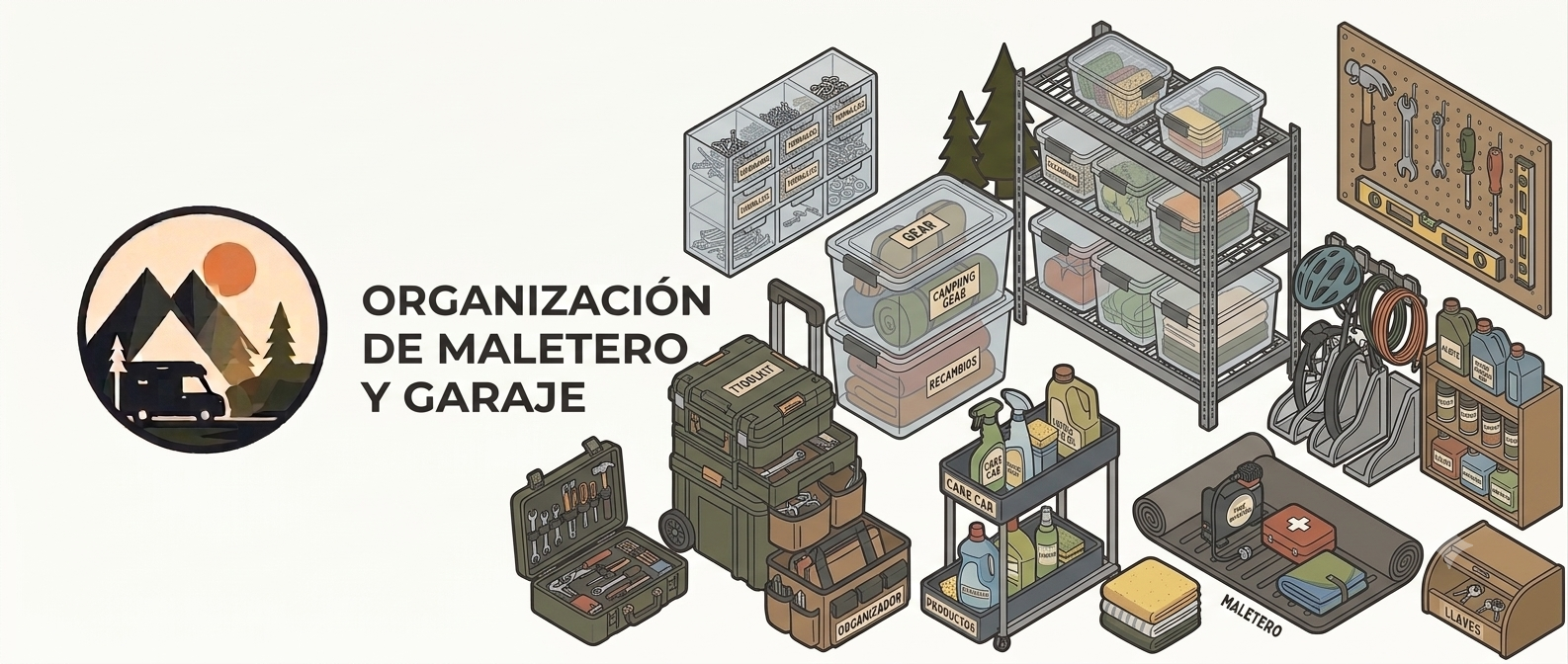 Maletero y garaje camper en una camper