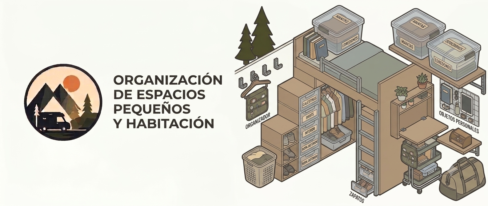 Espacios pequeños en una camper