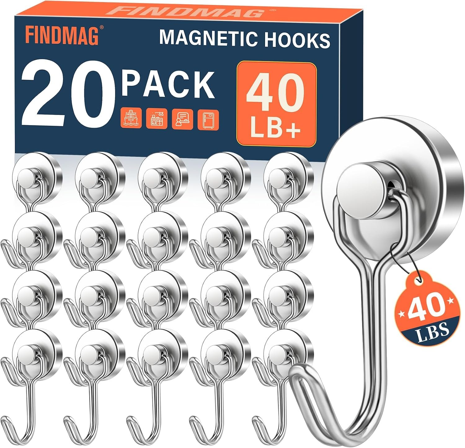 FINDMAG pack de ganchos magnéticos para camper
