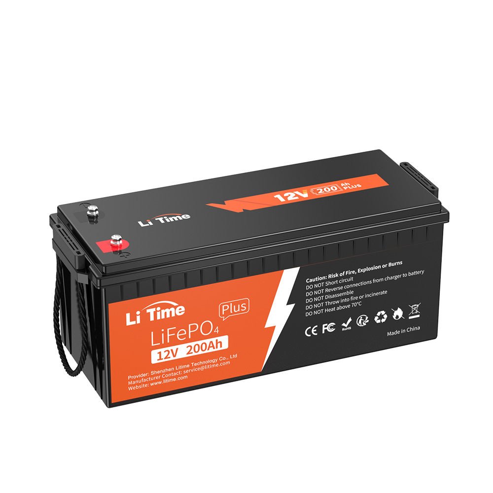 Batería LiTime LiFePO4 12V 200Ah Plus para camper