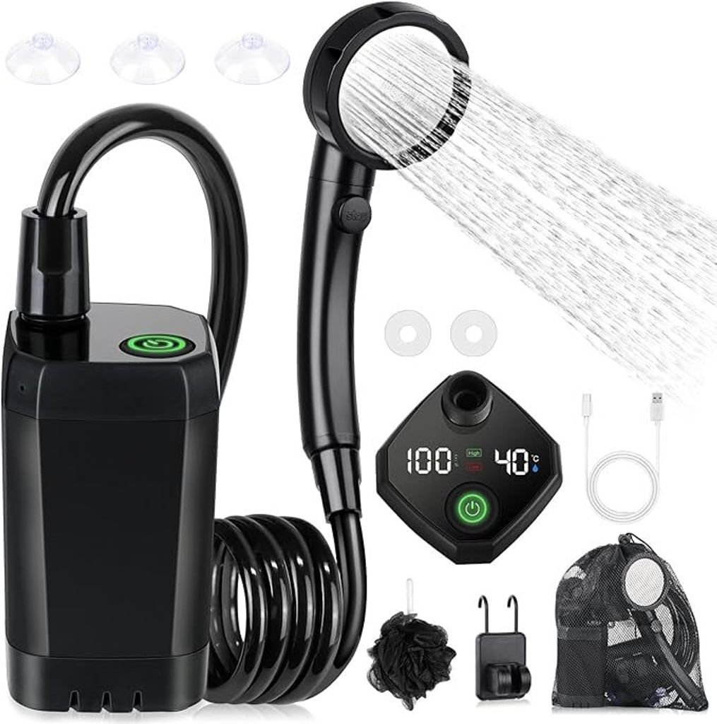 MZJAUVF ducha portátil recargable 6000 mAh