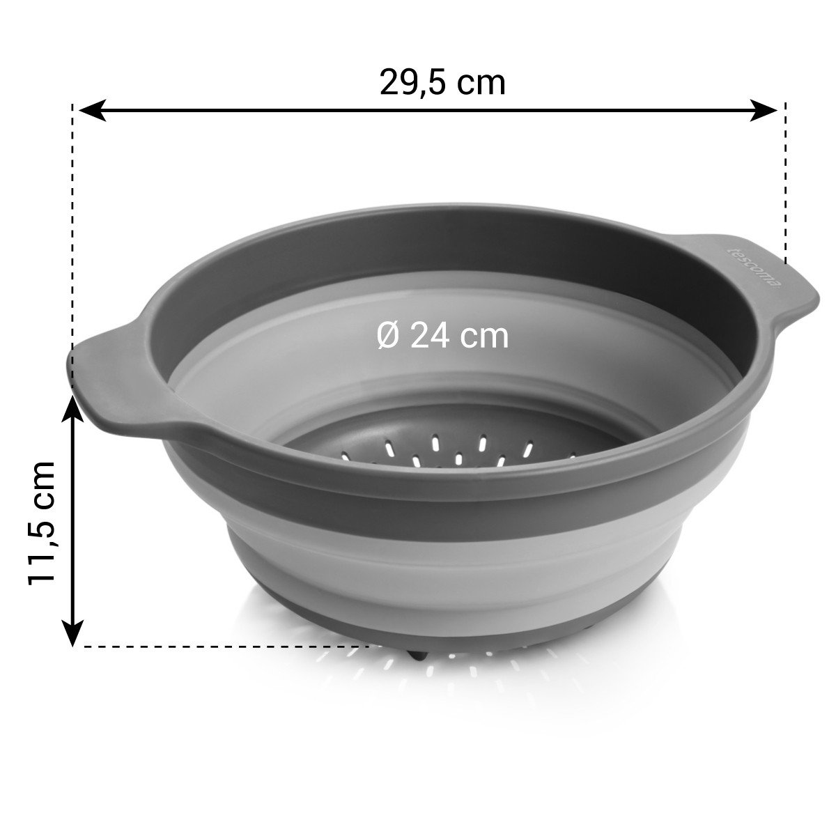 Tescoma GrandCHEF colador plegable de 24 cm para cocina camper