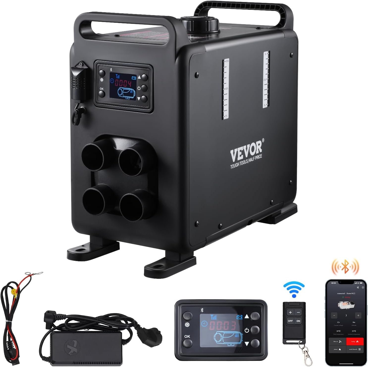 VEVOR calefacción diésel portátil todo en uno 12 V para camper