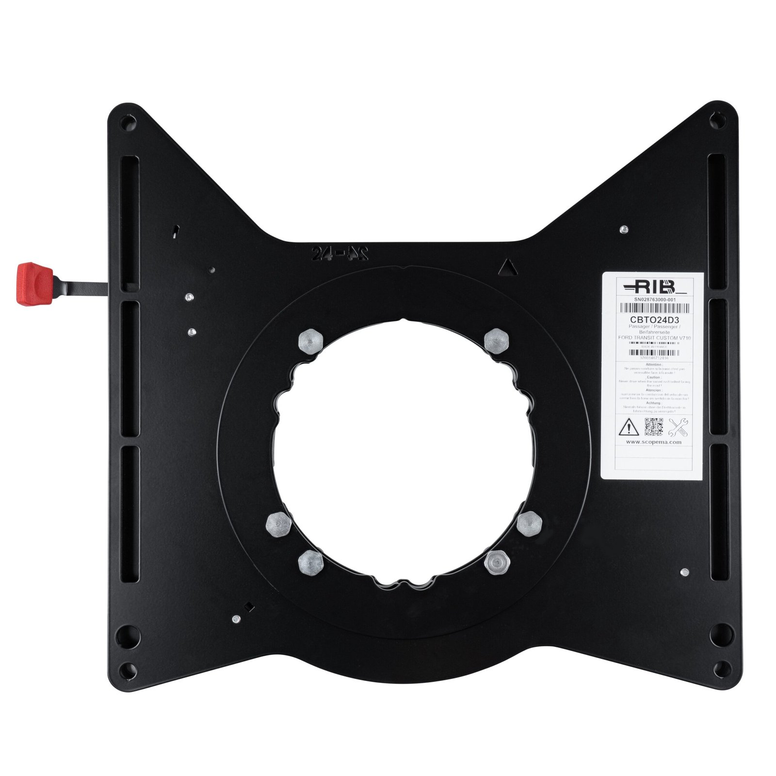 Base giratoria Scopema para Ford Transit Custom V710