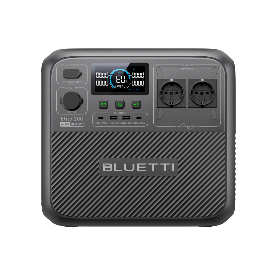 BLUETTI Elite 200 V2 estación de energía para aire acondicionado camper