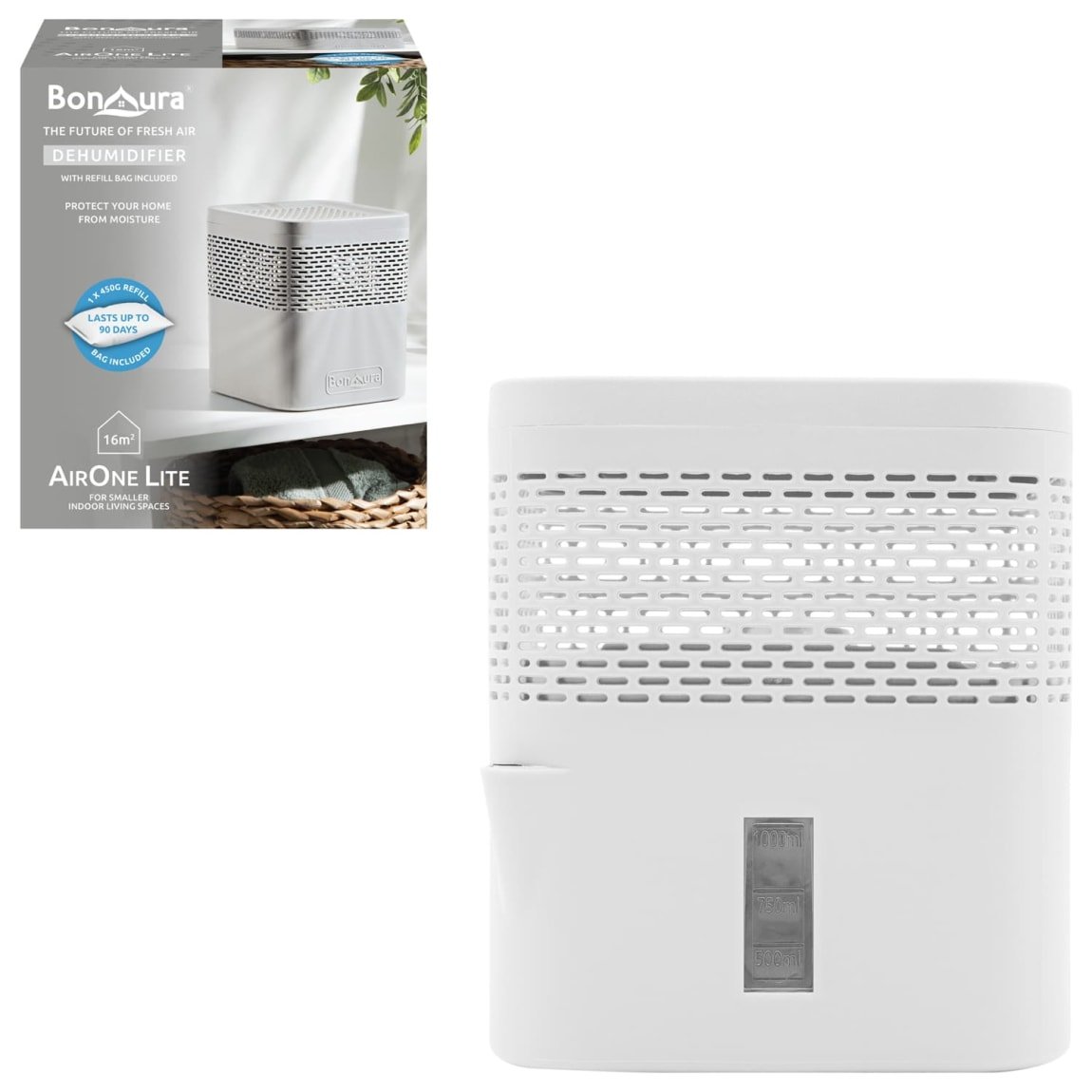BonAura AirOne Lite deshumidificador pasivo con recarga de 450 g para camper
