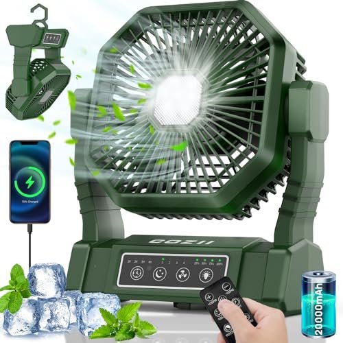 COZII 20000 mAh ventilador recargable para camper
