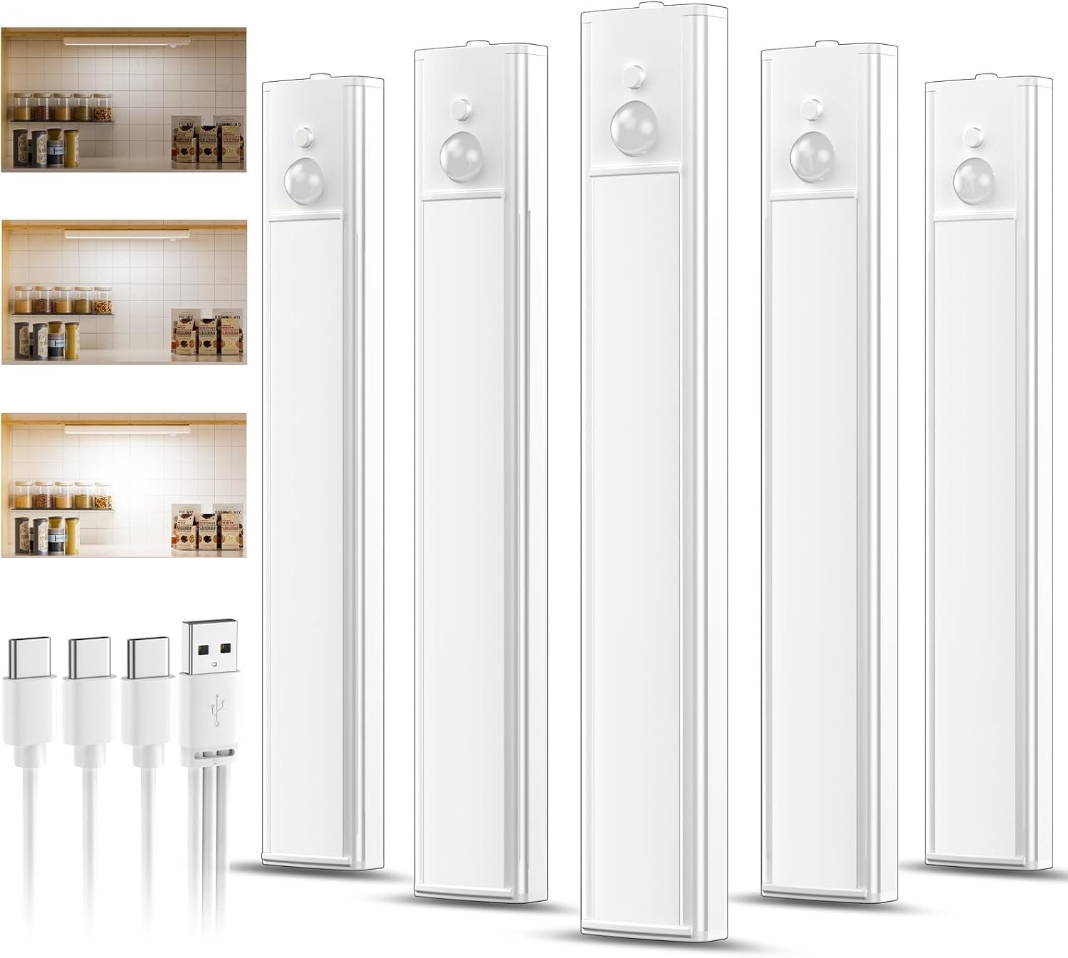 daphomeu pack de 5 luces LED recargables para camper