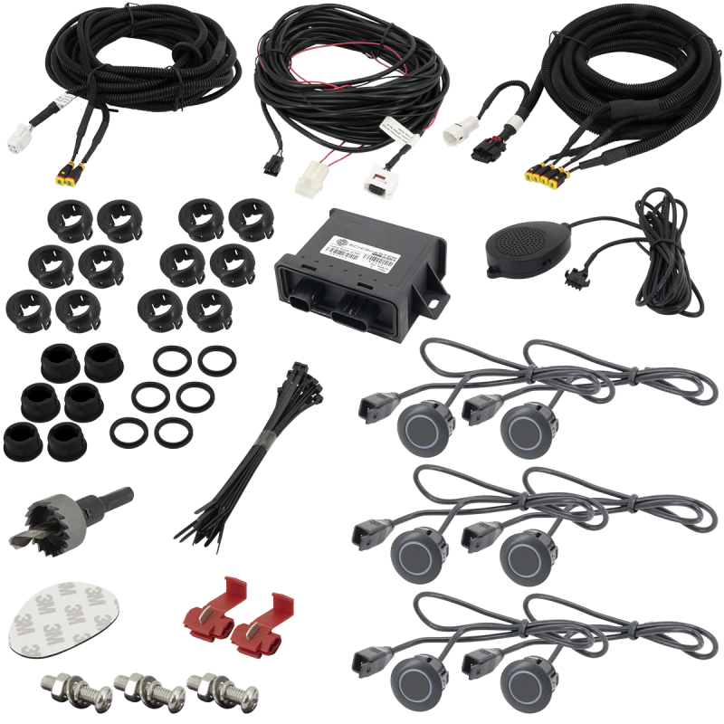 EchoMaster ParkAlert PS-6CRBP con seis sensores para camper