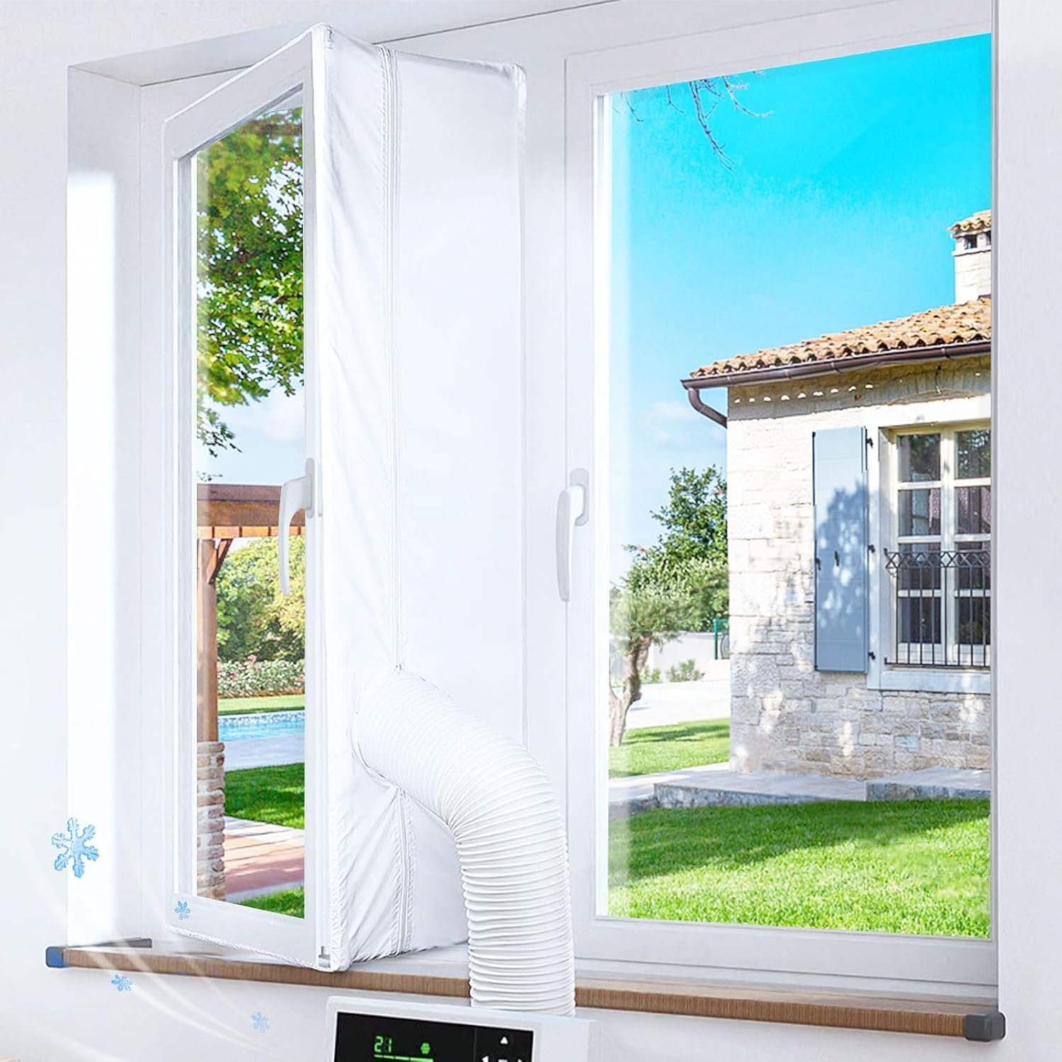 Gruntbear KTB400 kit de sellado de ventana de 400 cm para aire acondicionado portátil