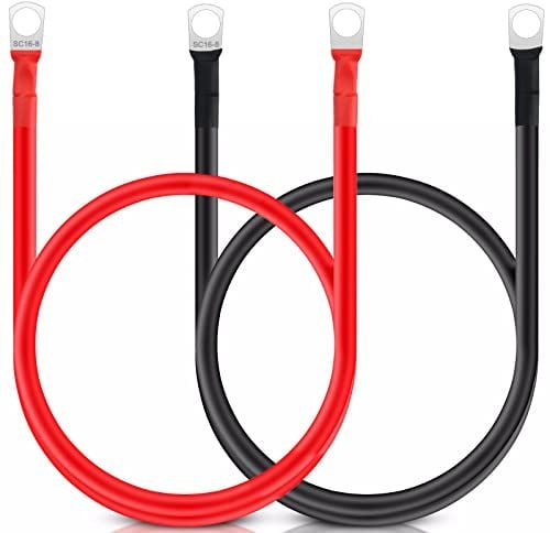 JatilEr cable de batería 16 mm² 50 cm M8