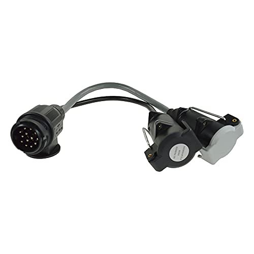 Maypole MP603 adaptador de 13 pines a dos conectores de 7 pines para caravana