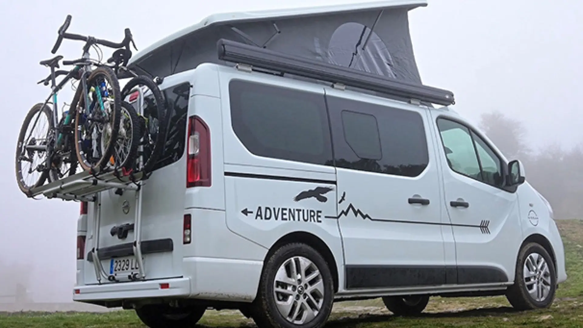 Portabicicletas para Nissan Primastar camper: Trafic/NV300/Primastar