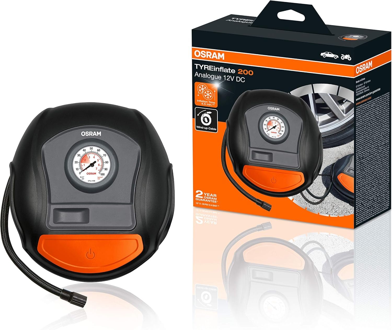 Compresor portátil OSRAM TYREinflate 200 para neumáticos de camper