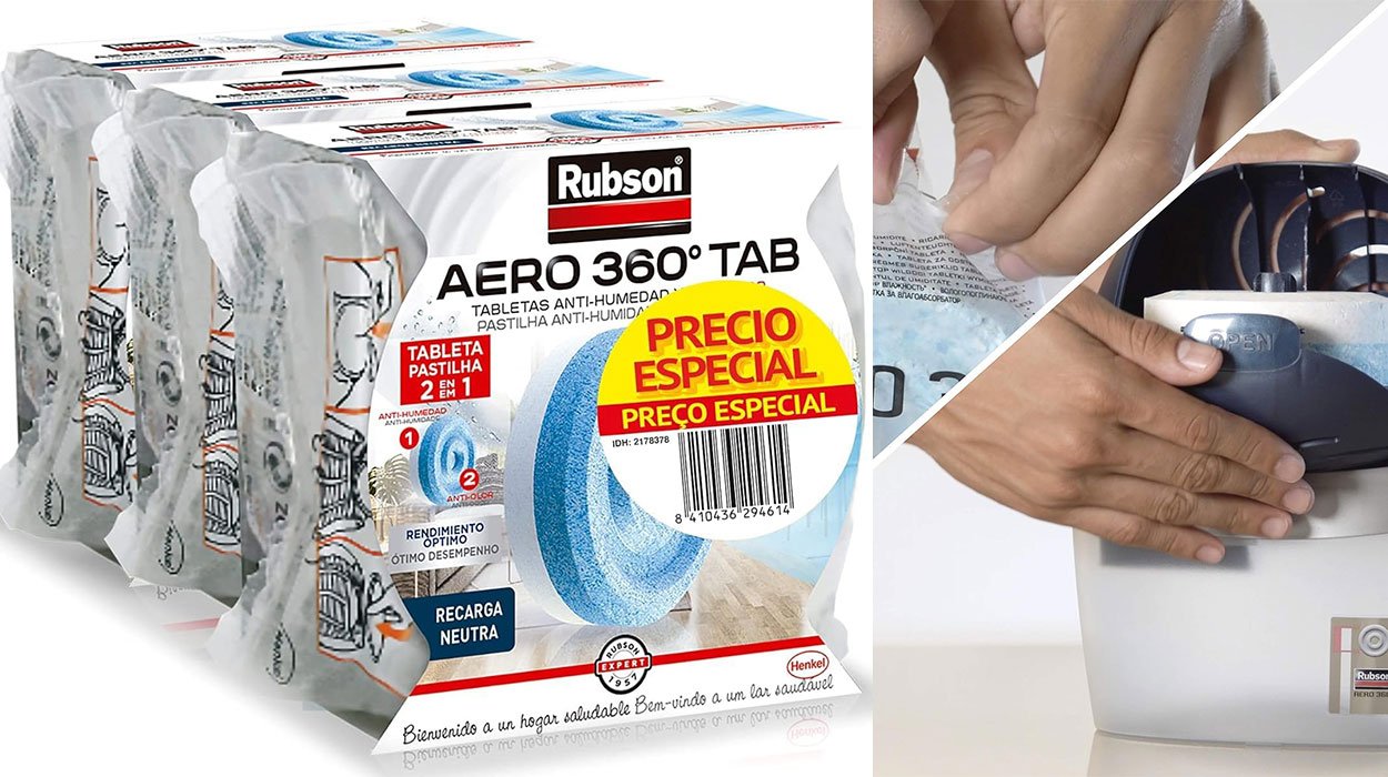Pack de tres recambios Rubson AERO 360 de 450 g