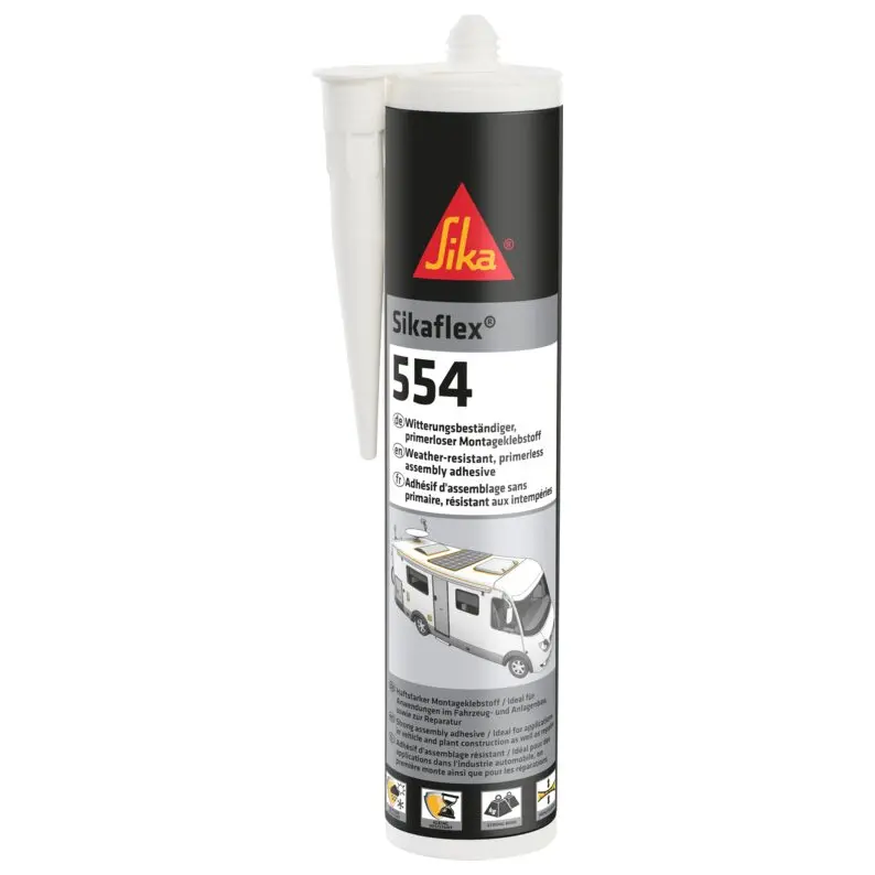 Sikaflex 554 blanco 300 ml adhesivo de montaje para panel solar camper