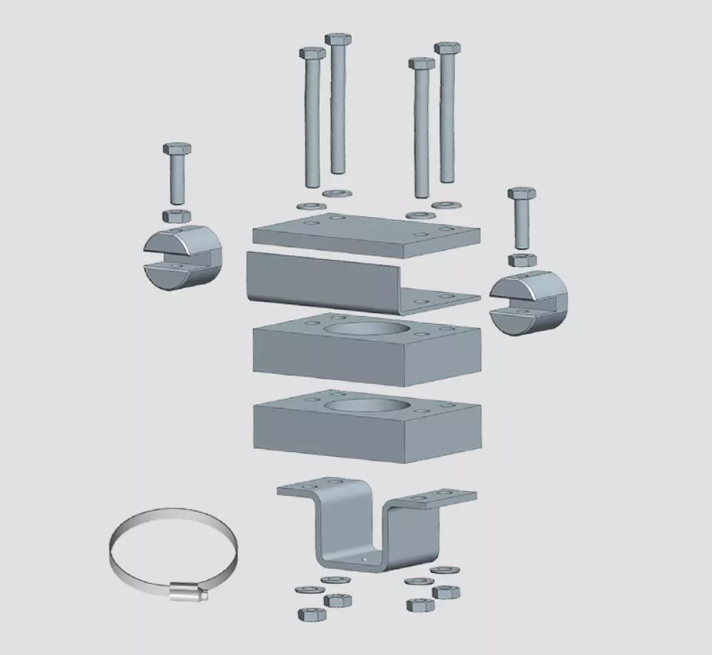 Truma sistema de montaje corto 60031-20000 para mover de caravana