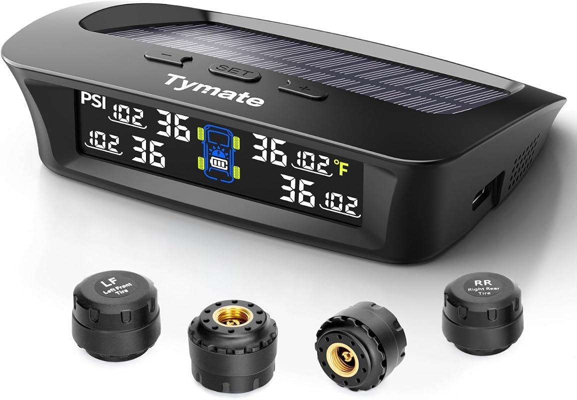 Tymate TM3 TPMS solar con cuatro sensores para camper