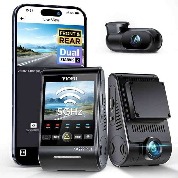VIOFO A229 Plus 2CH dashcam delantera y trasera para camper