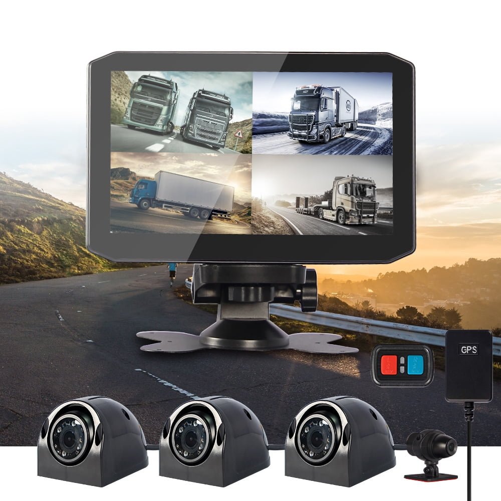 VSYSTO H7 sistema de cuatro cámaras 1080p con monitor de 7 pulgadas para camper