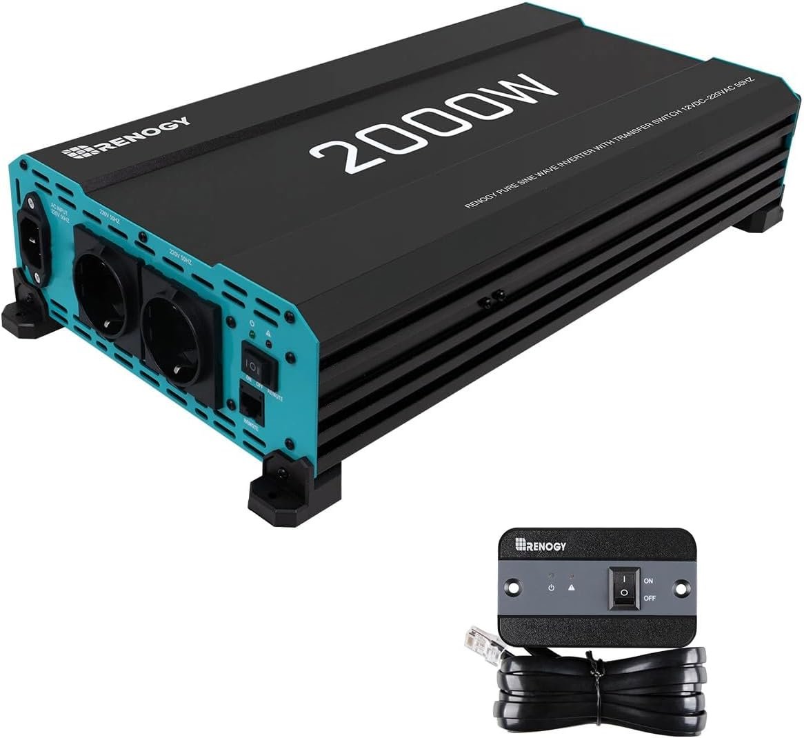 Renogy 2000 W · inversor 12 V a 230 V