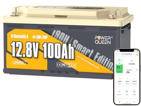 Power Queen 12 V 100 Ah H190 Bluetooth