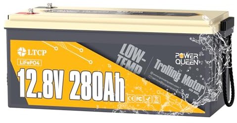 Power Queen 12 V 280 Ah · protección por frío